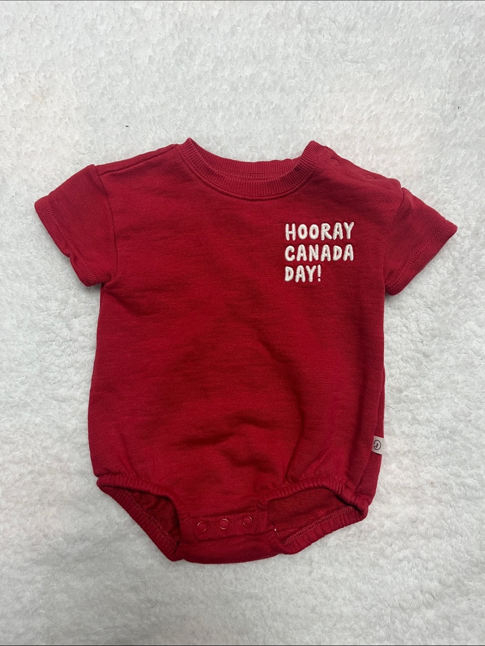 4/25$ Hooray Canada Day! Baby One-Piece Romper Organic Little Planet